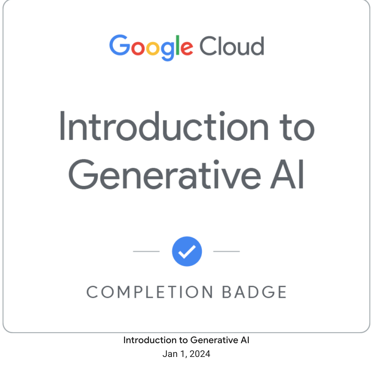 Introduction to Generativ AI By Google