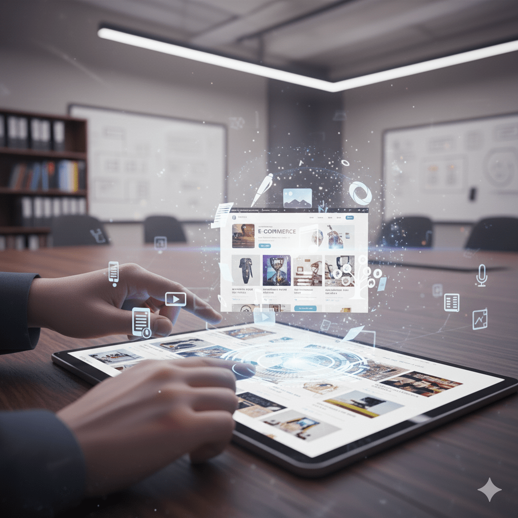 Person på Kontor som håller på med Generativ AI